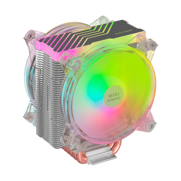 Disipador CPU Triple ARGB, 6 Heatpipes HCT, TDP 220 W, 2 Ventiladores 12 cm, MCPU66