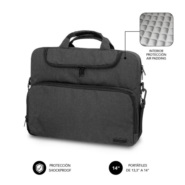 Maletín Ordenador Air Padding Laptop bag 13,3-14" Gris Oscuro
