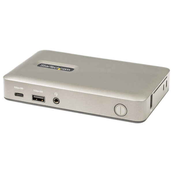 Docking Station USB C - USB-C a DisplayPort 4K 30Hz o VGA - Carga con Entrega de Alimentación PD de 65W - Hub USB 3.1 Gen 1 de 4 puertos - Replicador de Puertos USB Tipo C