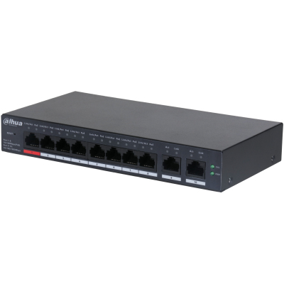 DH-CS4010-8ET-110 switch Gestionado L2 Fast Ethernet (10/100) Energía sobre Ethernet (PoE) Negro