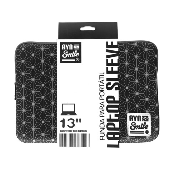 Funda Sleeve para Portátil hasta 13.3 pulgadas Neo Nipon de Neopreno color Negro