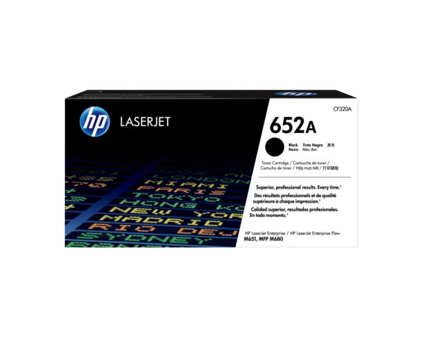 Cartucho de tóner original LaserJet 652A negro