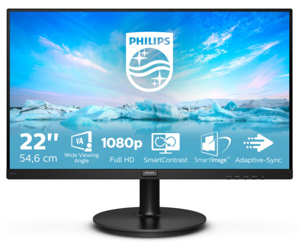V Line 221V8/00 pantalla para PC 54,6 cm (21.5") 1920 x 1080 Pixeles Full HD LED Negro