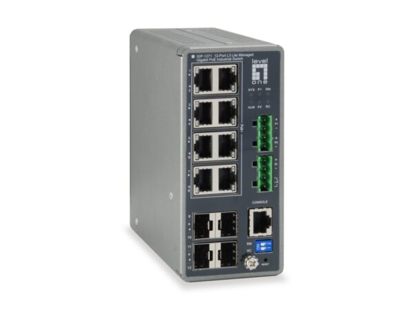 IGP-1271 switch Gestionado L3 Gigabit Ethernet (10/100/1000) Energía sobre Ethernet (PoE) Gris