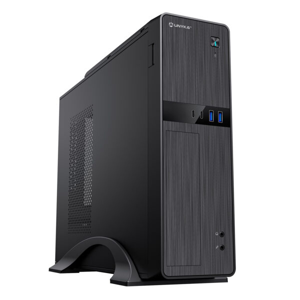 Caja Ordenador Micro ATX UK2011 Con Fuente de Alimentación SFX de 450W incluida, 2 Conectores USB 3.0 y 2 Conectores Type C (USB 2.0)