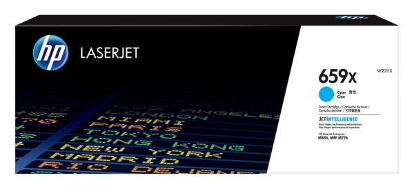 LaserJet Cartucho de tóner Original 659X cian de alta capacidad