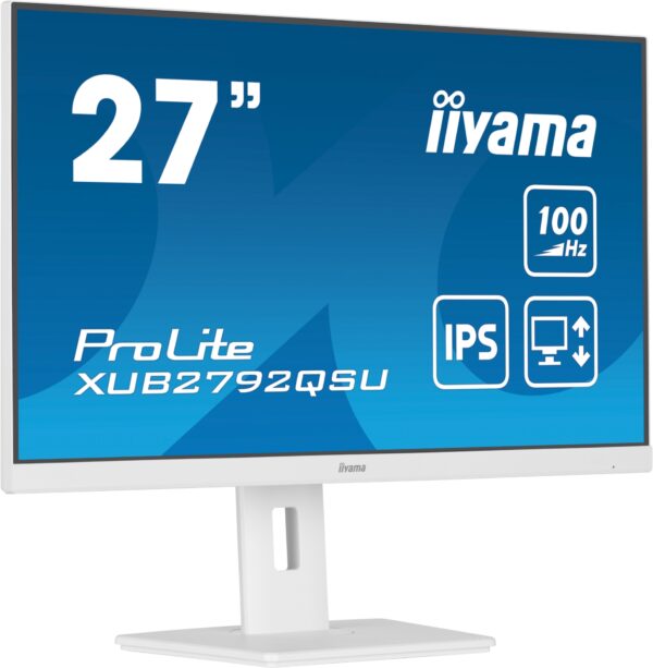 ProLite XUB2792QSU-W6 pantalla para PC 68,6 cm (27") 2560 x 1440 Pixeles Quad HD LED Blanco