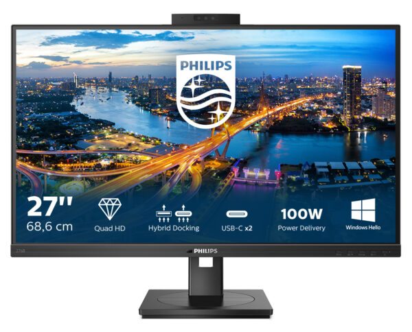 B Line 276B1JH/00 pantalla para PC 68,6 cm (27") 2560 x 1440 Pixeles Quad HD LCD Negro