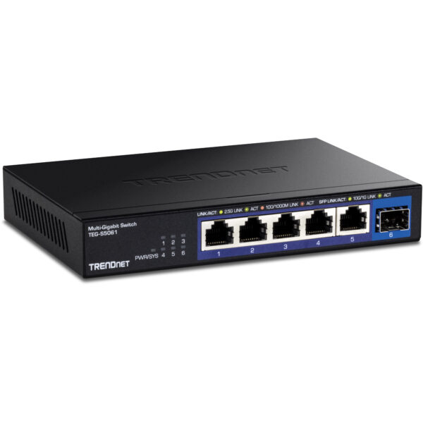 TEG-S5061 switch No administrado 2.5G Ethernet (100/1000/2500) Negro