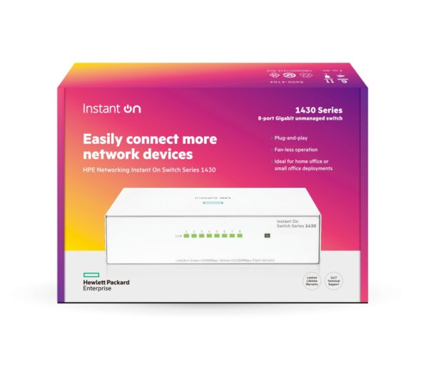 Aruba Networking Networking Instant On Switch 8p Gigabit 1430