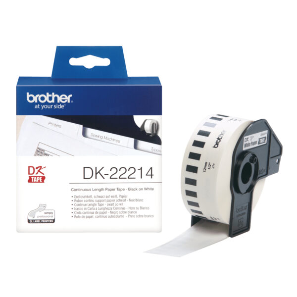 DK-22214 cinta para impresora de etiquetas Negro sobre blanco