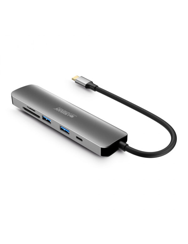 MHC45UF base para portátil y replicador de puertos Alámbrico USB 3.2 Gen 1 (3.1 Gen 1) Type-C Gris