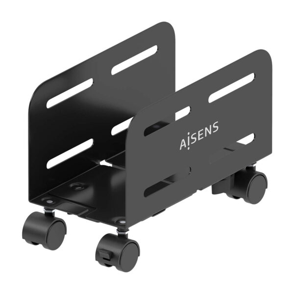 Soporte Metálico Ajustable de Suelo para CPU, Negro