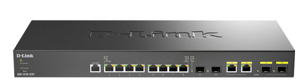 DXS-1210-12TC switch Gestionado L2/L3 10G Ethernet (100/1000/10000) 1U Negro, Plata