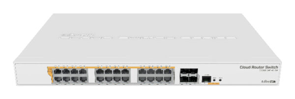 CRS328-24P-4S+RM switch Gestionado L2/L3 Gigabit Ethernet (10/100/1000) Energía sobre Ethernet (PoE) 1U Blanco