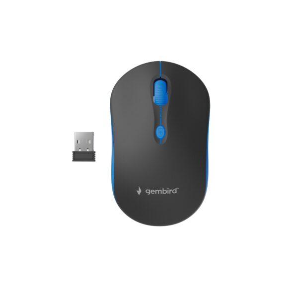 WIRELESS OPTICAL MOUSE MUSW-4B-03-B 1600DP - Maus ratón Oficina Ambidextro RF inalámbrico Óptico 1600 DPI