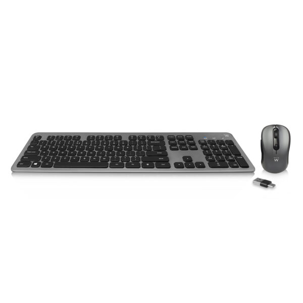 EW3272 teclado Ratón incluido Universal RF inalámbrico QWERTY Español Negro