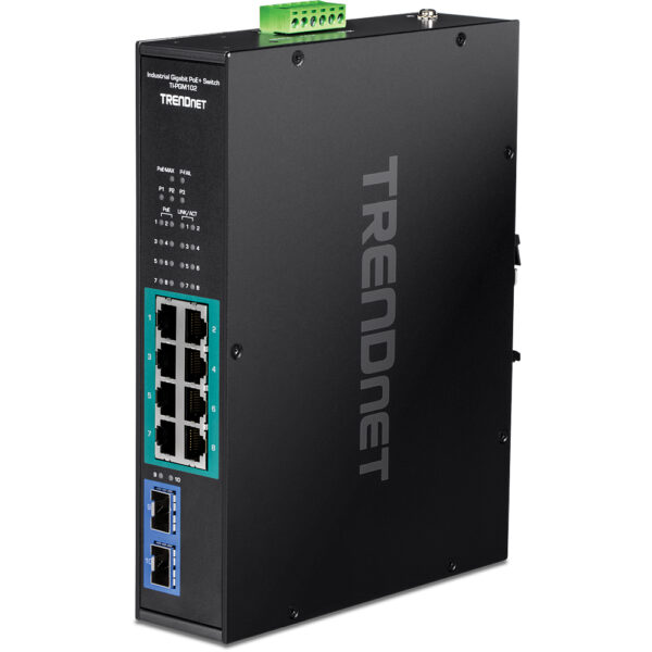 TI-PGM102 switch Gigabit Ethernet (10/100/1000) Energía sobre Ethernet (PoE) Negro