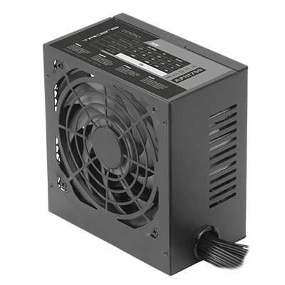 APIII750, Fuente Alimentación PC ATX 750W, Tecnología SMD y DC-DC, 85% Eficiencia 12V, Ventilador Ultra-silencioso 12cm, Cables Planos Extralargos, Negro