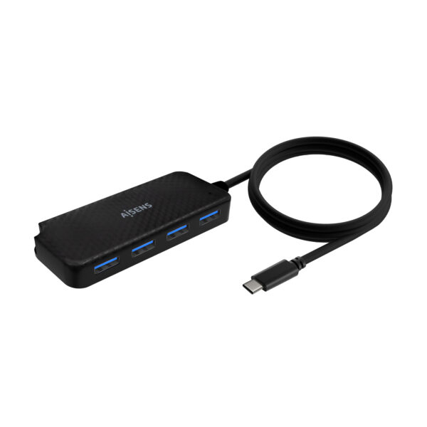 Hub USB 3.1 USB-C, USB-C/M-4x Tipo A/H, Negro, 60cm