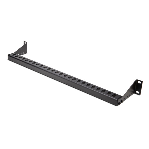 Barra 1U de Amarre Horizontal para Gestión de Cables en Rack - para Racks de 19" - Profundidad Ajustable - Guía Horizontal para Paneles de Parcheo / Switches / PDUs