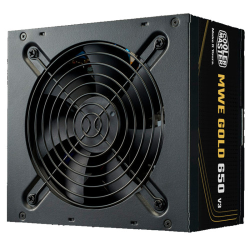 MWE Gold V3 ATX 3.1 Non-Modular Series unidad de fuente de alimentación 650 W 24-pin ATX Negro