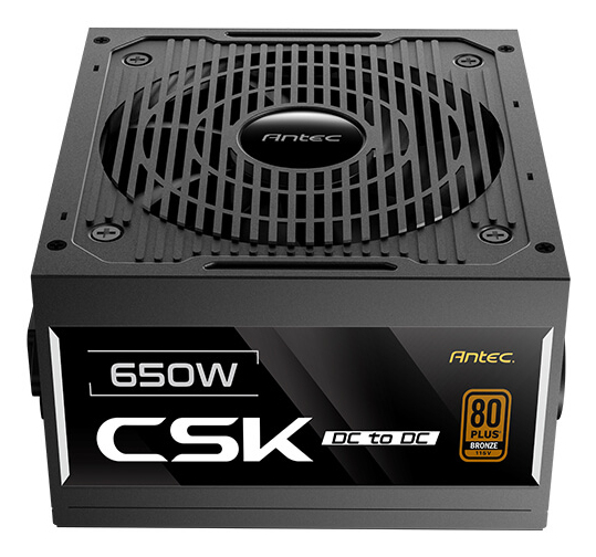 CSK650DC EC unidad de fuente de alimentación 650 W 20+4 pin ATX ATX Negro