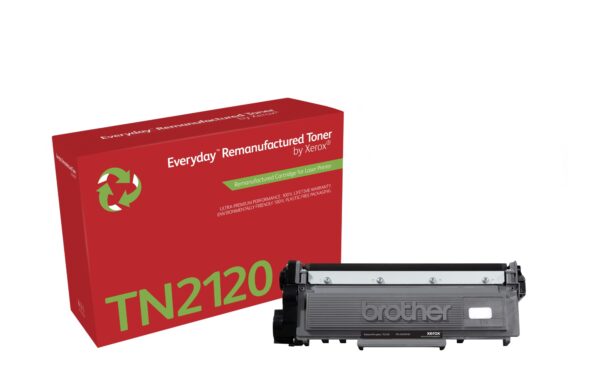 Remanufacturado Everyday Tóner Everyday Mono remanufacturado de Xerox es compatible con Brother TN2120, Capacidad alta