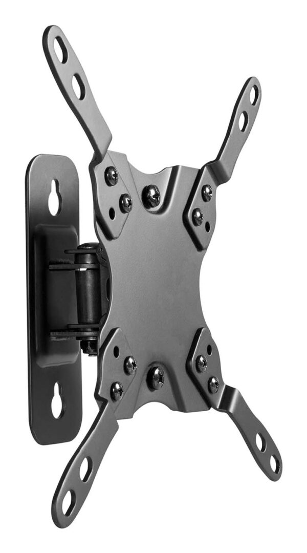 Soporte eco giratorio, inclinable y nivelable para monitor/TV 20kg (1 Pivote) de 13-42, Negro