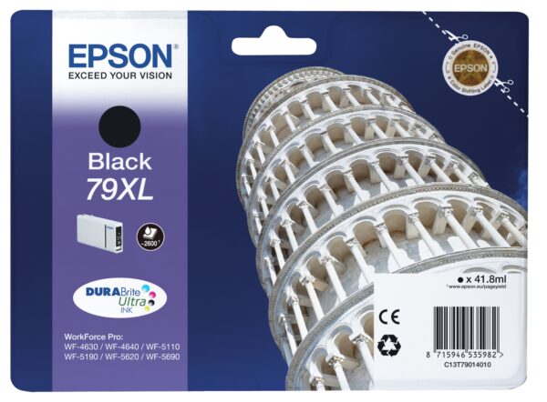 Tower of Pisa Cartucho 79XL negro