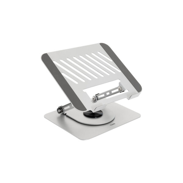 Soporte Elevador con rotación 360° y ajustable, para dispositivos de 11-17, Color Plata