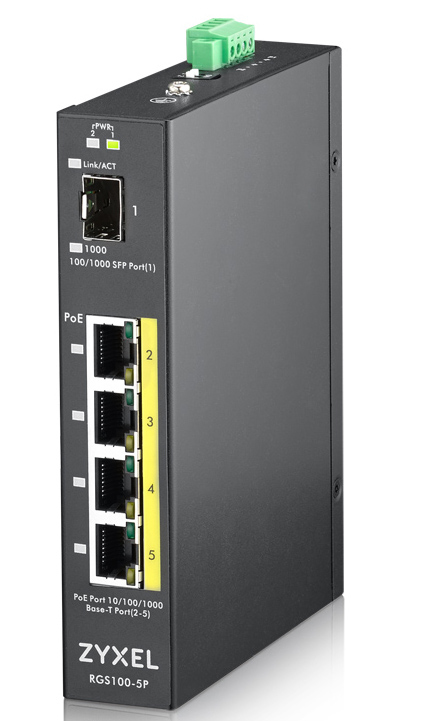 RGS100-5P No administrado L2 Gigabit Ethernet (10/100/1000) Energía sobre Ethernet (PoE) Negro
