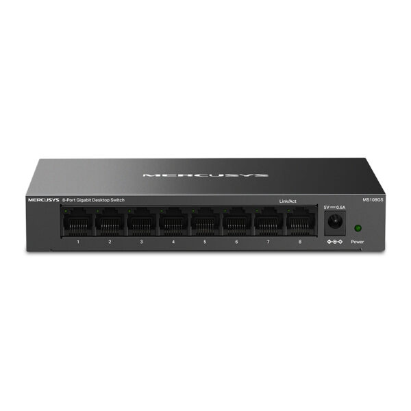 MS108GS switch No administrado Gigabit Ethernet (10/100/1000) Negro