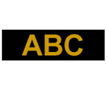 Gloss Laminated Labelling Tape - 24mm, Gold/Black cinta para impresora de etiquetas TZ