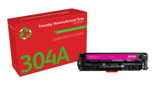 Everyday Tóner Everyday Magenta remanufacturado de Xerox es compatible con HP 304A (CC533A), Capacidad estándar