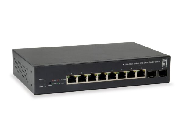 GEP-1051 switch Gestionado L2/L3/L4 Gigabit Ethernet (10/100/1000) Energía sobre Ethernet (PoE) Negro