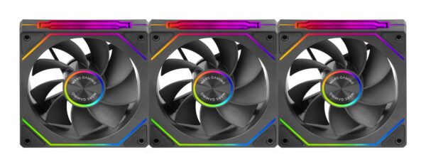 MF-LINKFINITYKIT2R Carcasa del ordenador Ventilador 12 cm Negro 3 pieza(s)