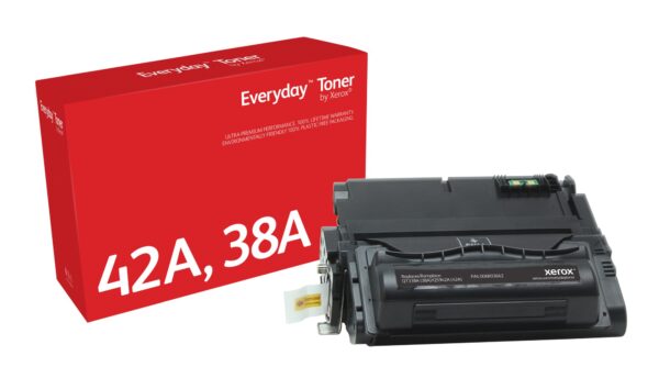 Everyday Toner EverydayNegro di Xerox compatibile con HP 38A (Q5942A/ Q1338A), Capacidad estándar
