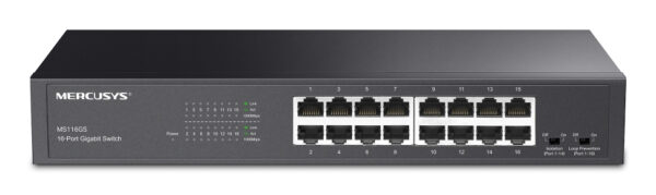 MS116GS switch Gigabit Ethernet (10/100/1000) Negro
