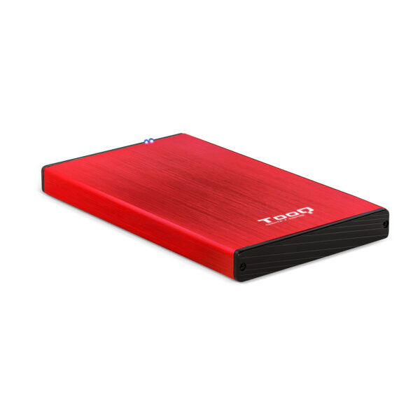 TQE-2527R caja para disco duro externo 2.5" Caja de disco duro (HDD) Negro, Rojo
