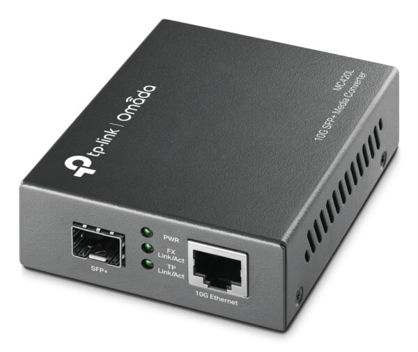 Omada MC420L convertidor de medio 10000 Mbit/s Multimodo, Monomodo Negro