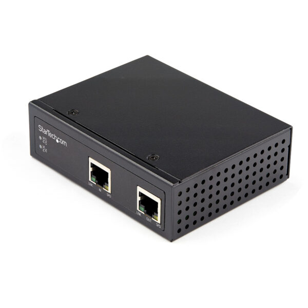 Extensor Alargador Industrial Ethernet PoE Tipo Industrial de 1 Puerto Gigabit PoE++ de 60W 802.3bt - 100m (POEEXT1G60W)