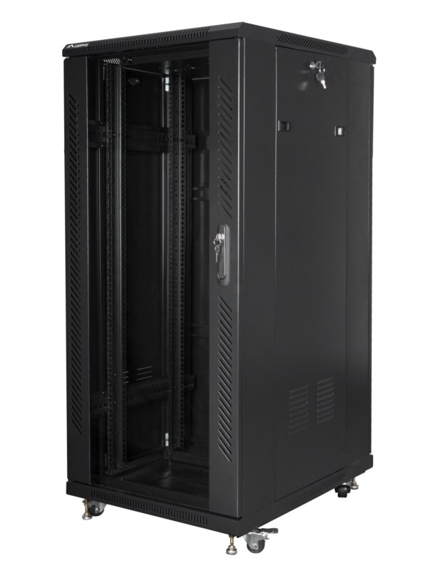FF01-6827-12BL armario rack 27U Rack o bastidor independiente Negro