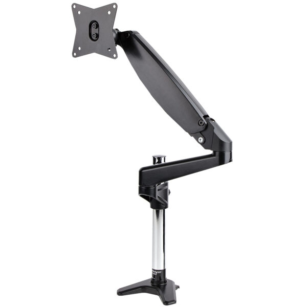 Brazo de Soporte de Escritorio para Un Monitor VESA de hasta 32" o Ultraancho de 49" 8kg - Base para 1 Monitor de Movimiento Articulado y Altura Ajustable - Grommet o Mordaza