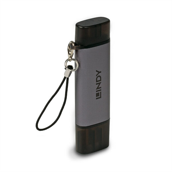 43335 lector de tarjeta USB 3.2 Gen 1 (3.1 Gen 1) Type-A/Type-C Negro, Gris