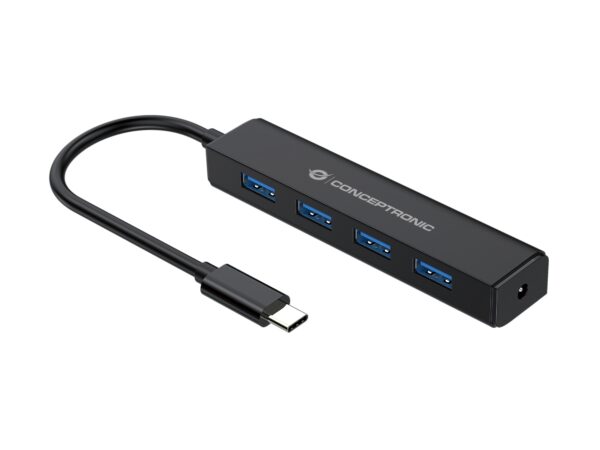 CTC4USB3 hub de interfaz USB 3.2 Gen 1 (3.1 Gen 1) Type-C 5000 Mbit/s Negro