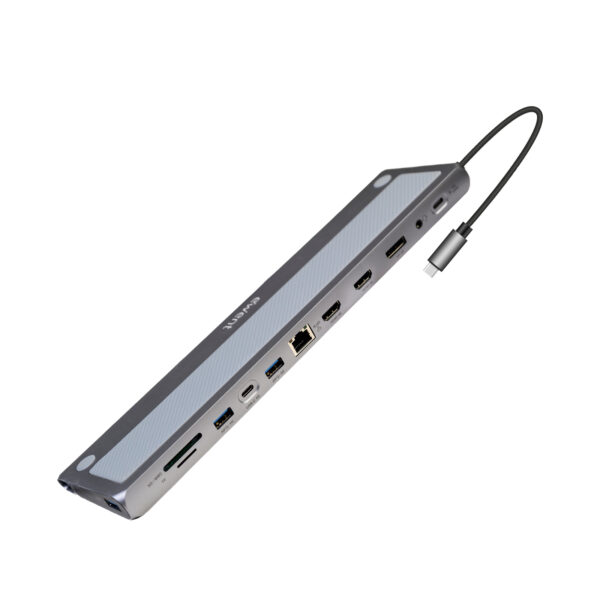 EW1150 base para portátil y replicador de puertos Alámbrico USB 3.2 Gen 1 (3.1 Gen 1) Type-C Aluminio