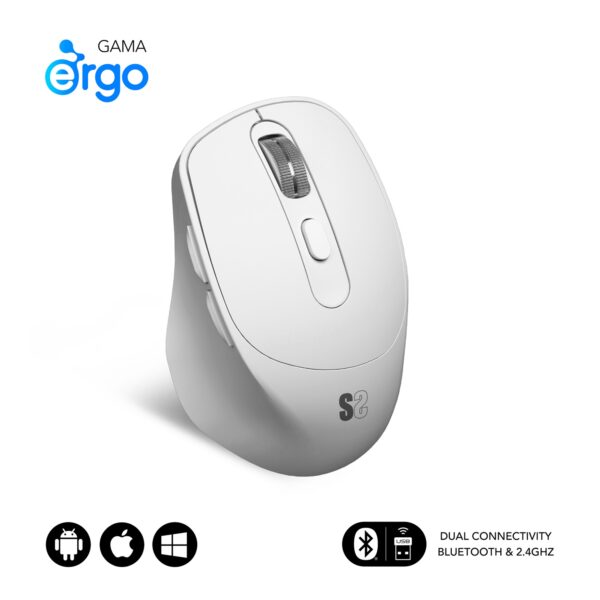 Ratón CURVE ERGO DUAL MOUSE BATTERY BLACK