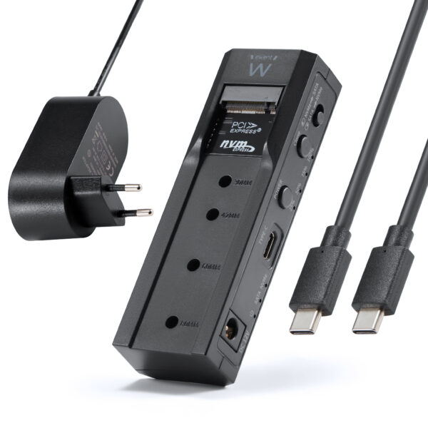 EW7065 caja para disco duro externo Carcasa de disco duro/SSD Negro 2.5/3.5"