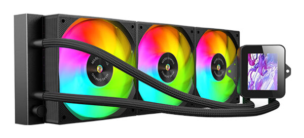 MLVISION360 sistema de refrigeración para ordenador Procesador Sistema de refrigeración líquida todo en uno 12 cm Negro